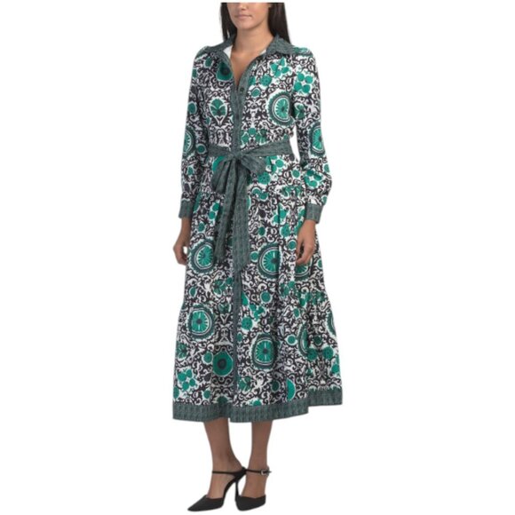 NANCY YANG Button Down Shirt Dress - Picture 1 of 3